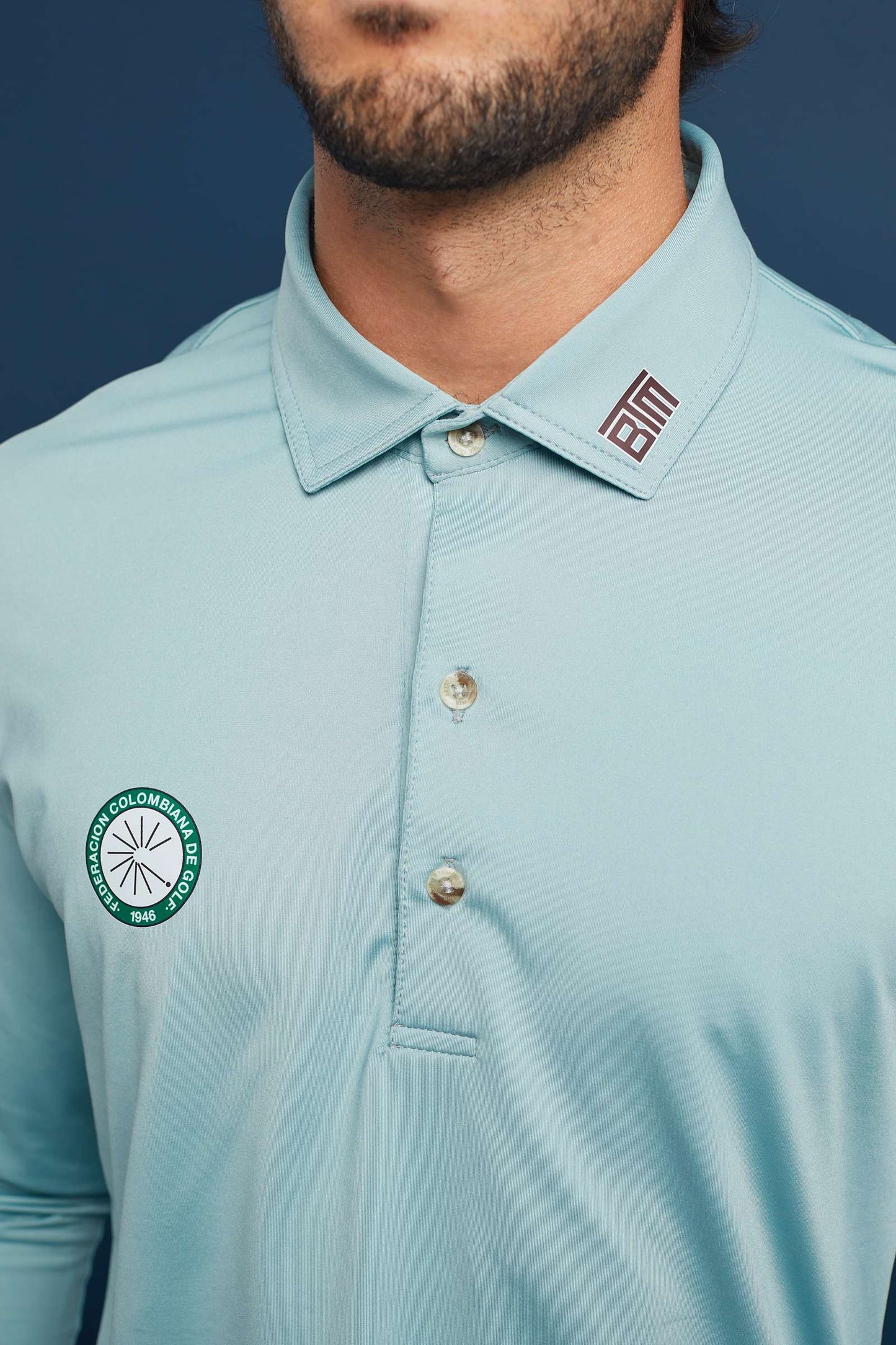 BTM x Fedegolf Official Men's Blue Polo